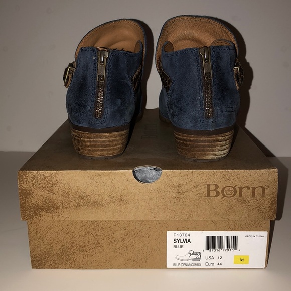 BORN Sylvia Blue Ankle Boots - Picture 3 of 5